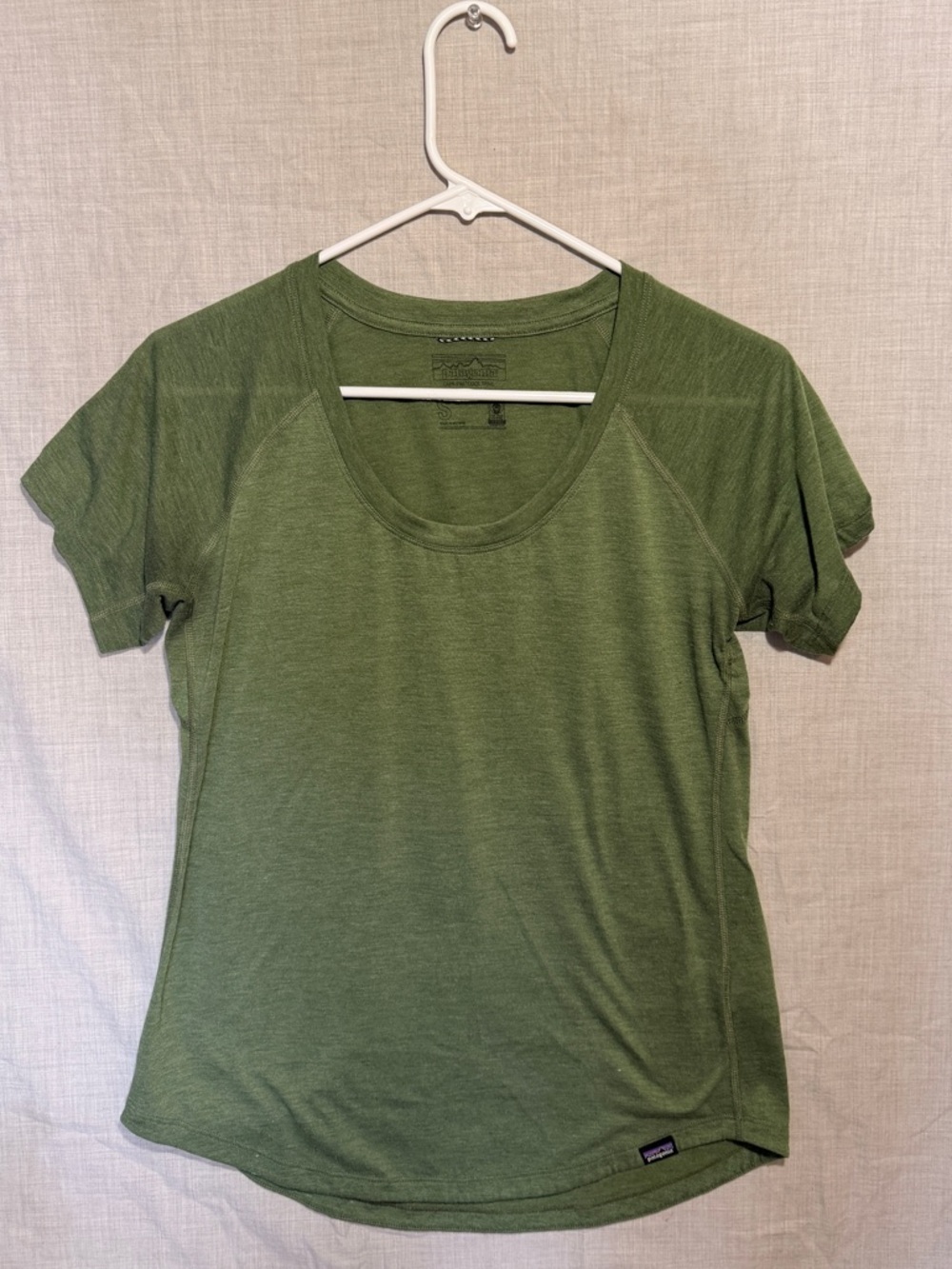 Patagonia Olive Green Short-Sleeve Scoop Neck Tee